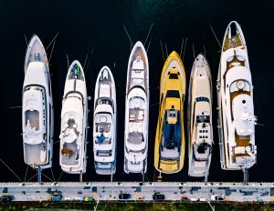 Boats moored at a Metro Vancouver marina