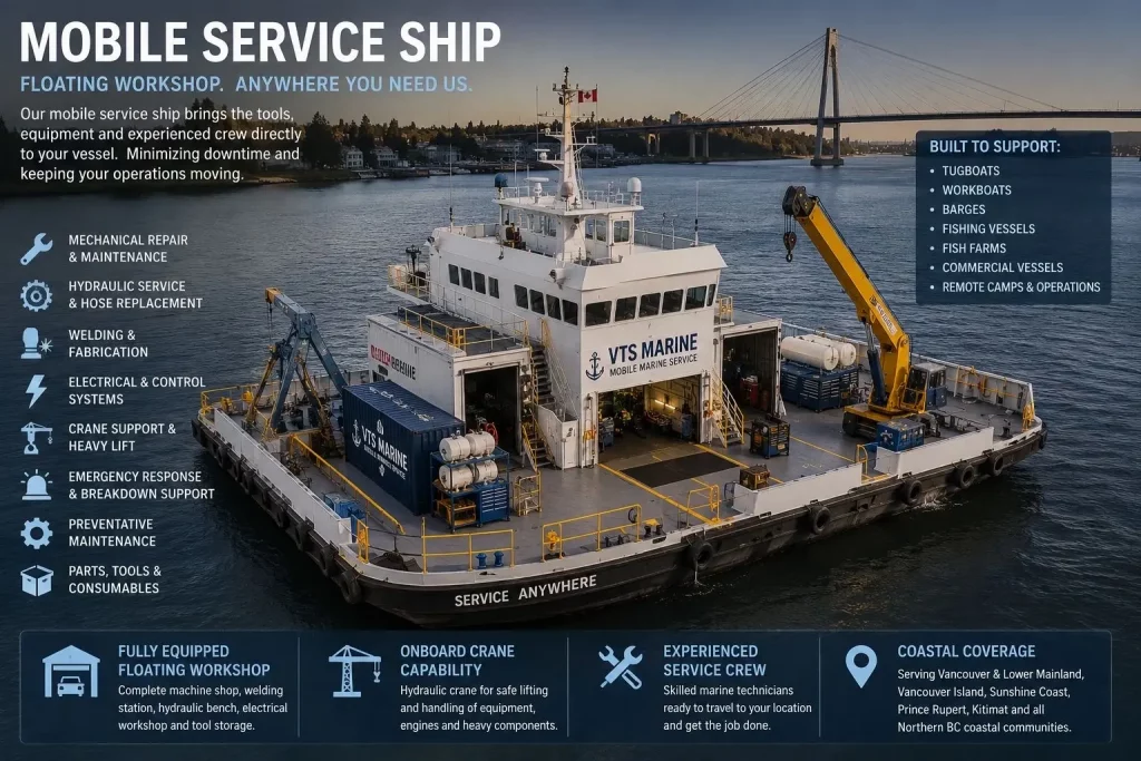 Mobiel Service Ship info