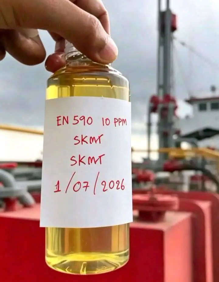 Marine diesel fuel sample test EN590 low sulphur - VTS Marine Vancouver